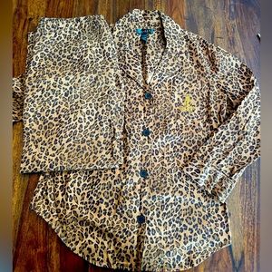 Ralph Lauren Leopard Pajama Set, Medium.